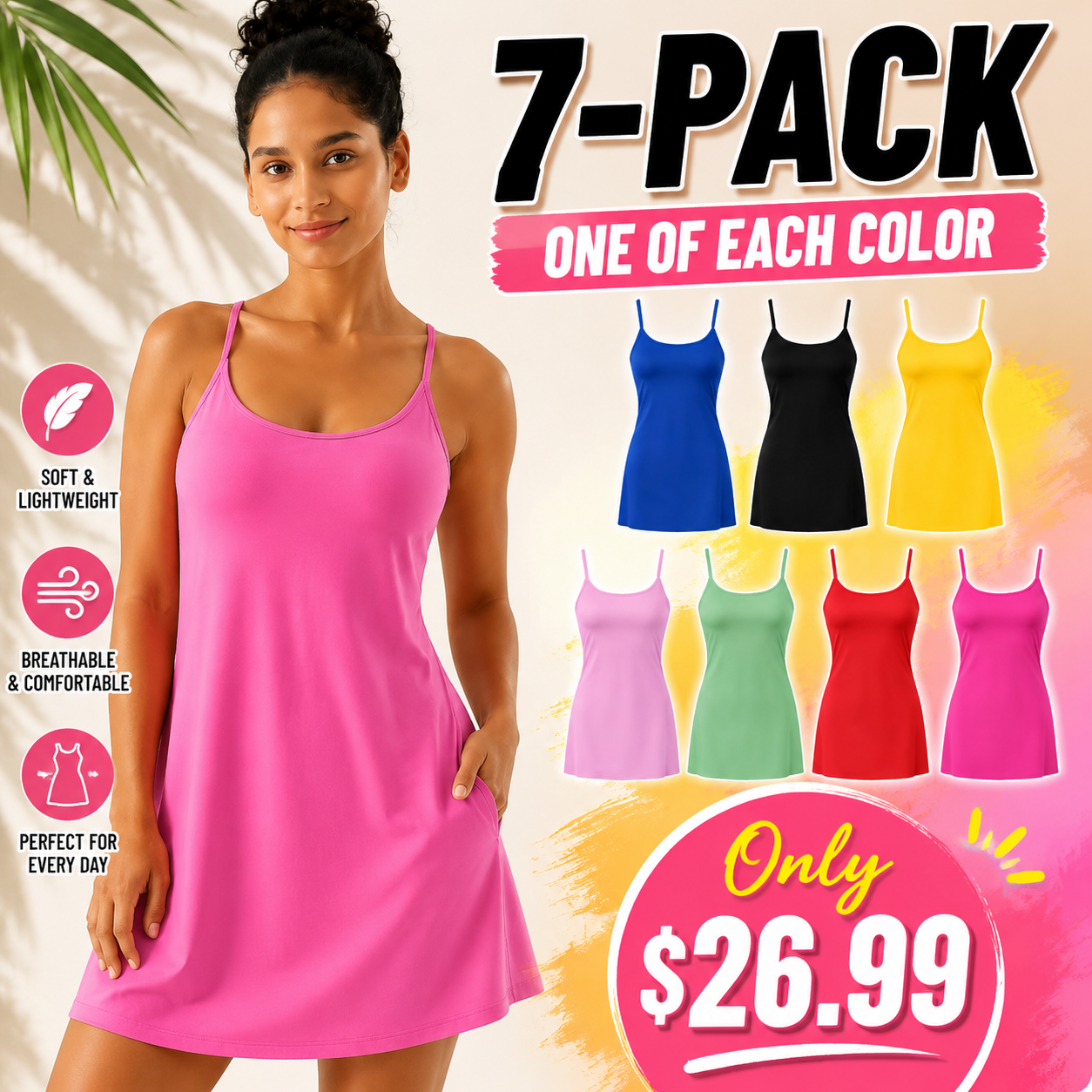 🔥Last day promotion🔥Plush Backless Active Dress-Easy Peezy Edition
