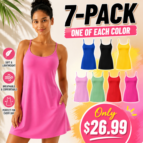 🔥Last day promotion🔥Plush Backless Active Dress-Easy Peezy Edition