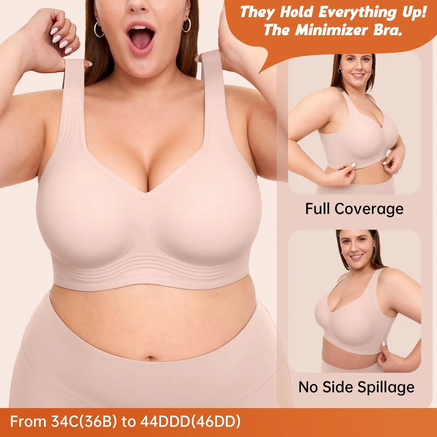 Women's Classic T-Shirt Bra, Jelly Bras