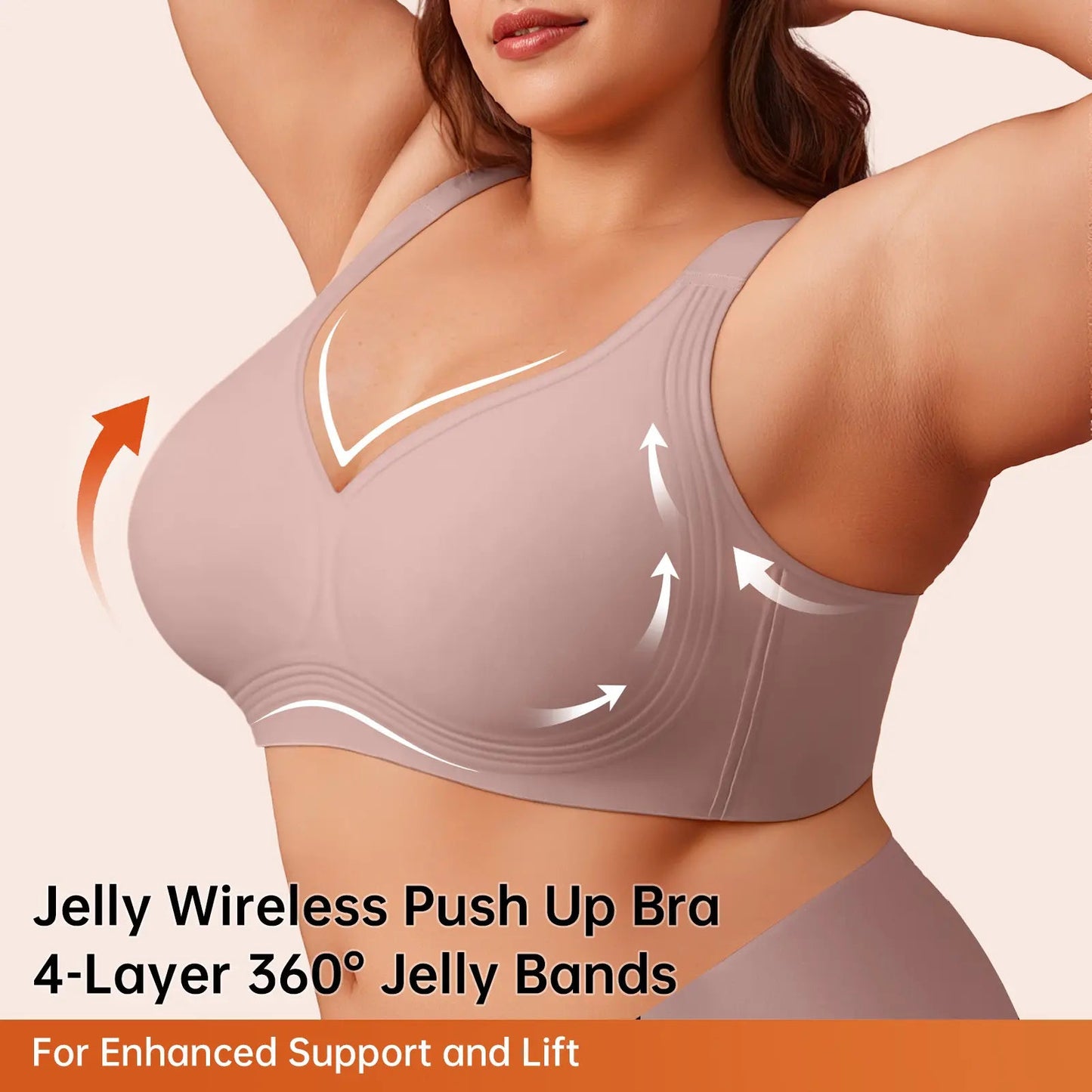 Women's Classic T-Shirt Bra, Jelly Bras